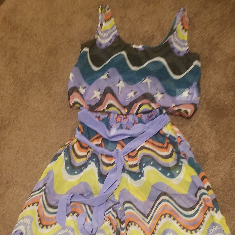 Missoni crop top and wide leg pants